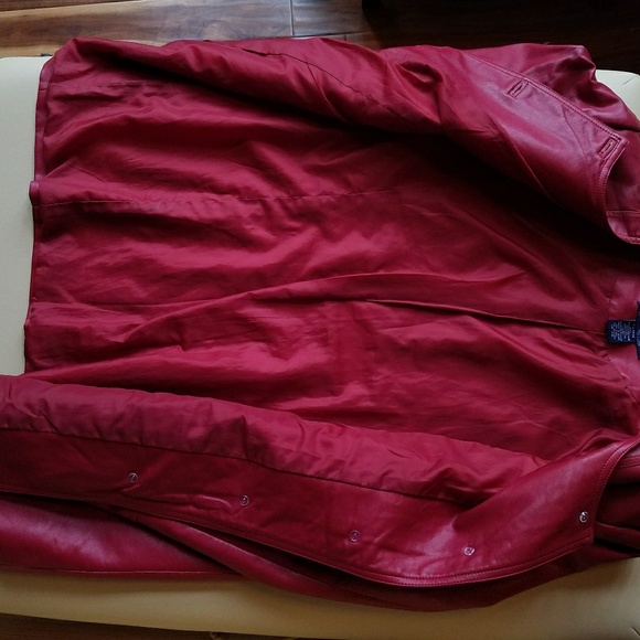 Faux Leather Red jacket XL - Picture 6 of 7